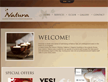 Tablet Screenshot of natura-spa.com